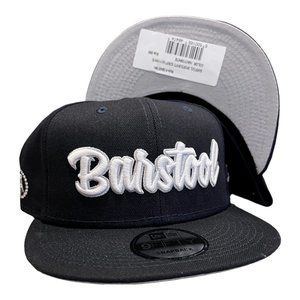 New Era Barstool Sports Script 9FIFTY Snapback Hat Cap Navy / Gray UV - OSFM